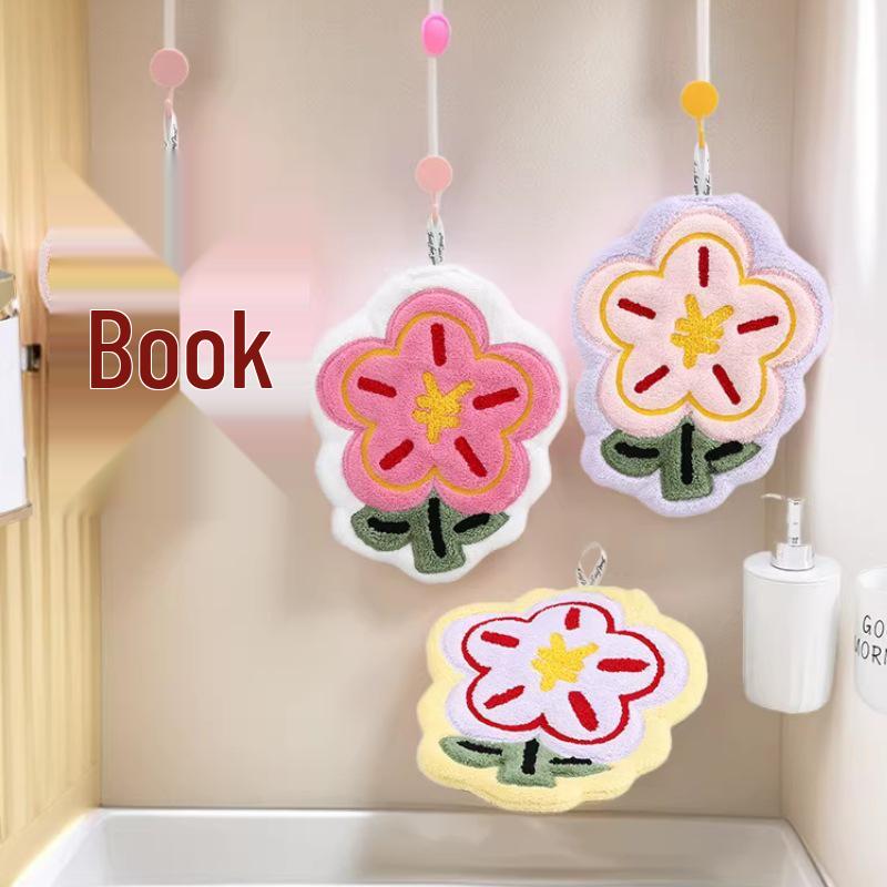 Toalha de Mão de Ganso em Lã Coral - Absorvente e Fofa para o Banheiro Infantil ou Cozinha