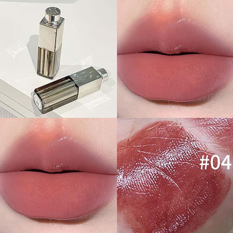 Herorange Lipstick Waterproof Moisturizing Mirror Lipstick Nude Lip Gloss Natural Rouge Balm Long-Lasting Makeup Stick