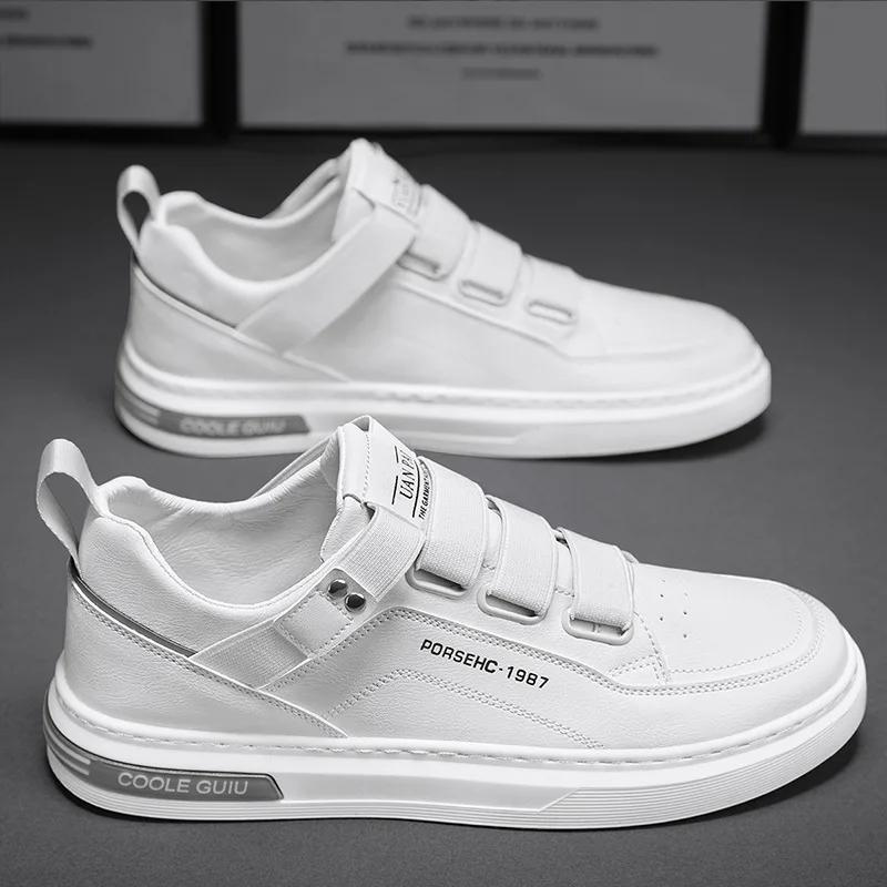 Hot selling men's shoes fashionable and trendy casual skateboarding shoes flat bottomed and lightweight running sports shoes