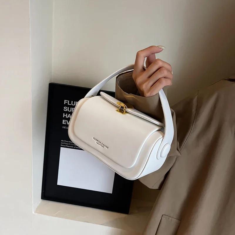 Leather PU Crossbody Bag for Women Portable Bag Shoulder Bag French Pop Luxury Square Commuting High Quality Fashion