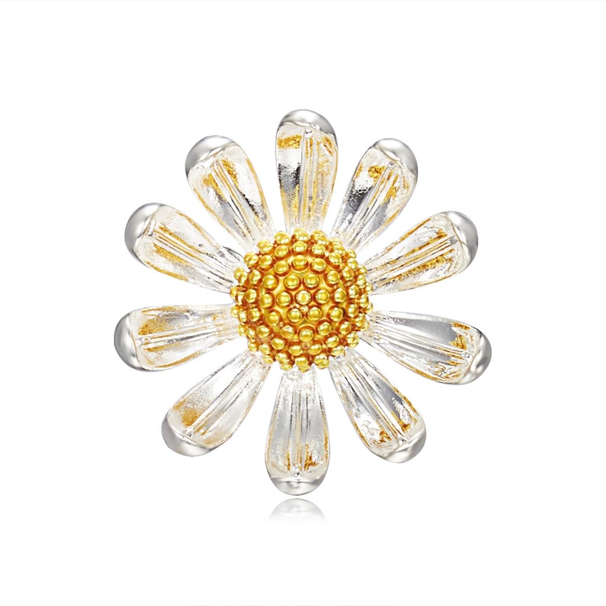 

Elegant Simple Daisy Flower Brooches For Women Men Vintage Sunflower Enamel Pins Bouquet Floral Plant Badge Wedding Jewelry Gift