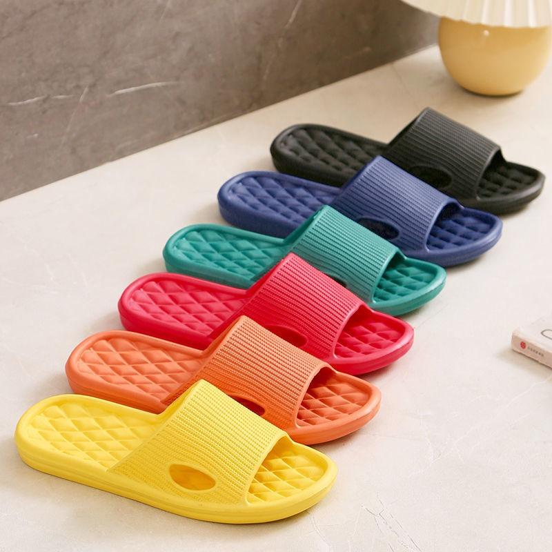Home slippers women's summer couple bath bathroom non-slip soft bottom home silent cool men's indoor bedroom
