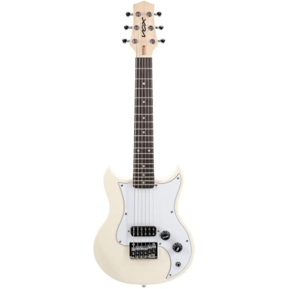 VOX Mini Guitar SDC-1 Mini WH White Short Scale Regular Tuning Compatible Perfect for Women and K...