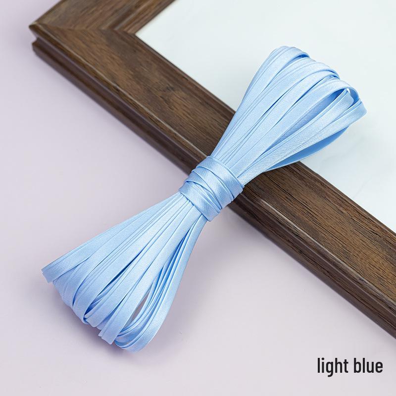 Hengmeihe Satin Cheongsam Paspelband - 0,6 cm Bügelfreie Saumeinfassung für Bekleidungszubehör