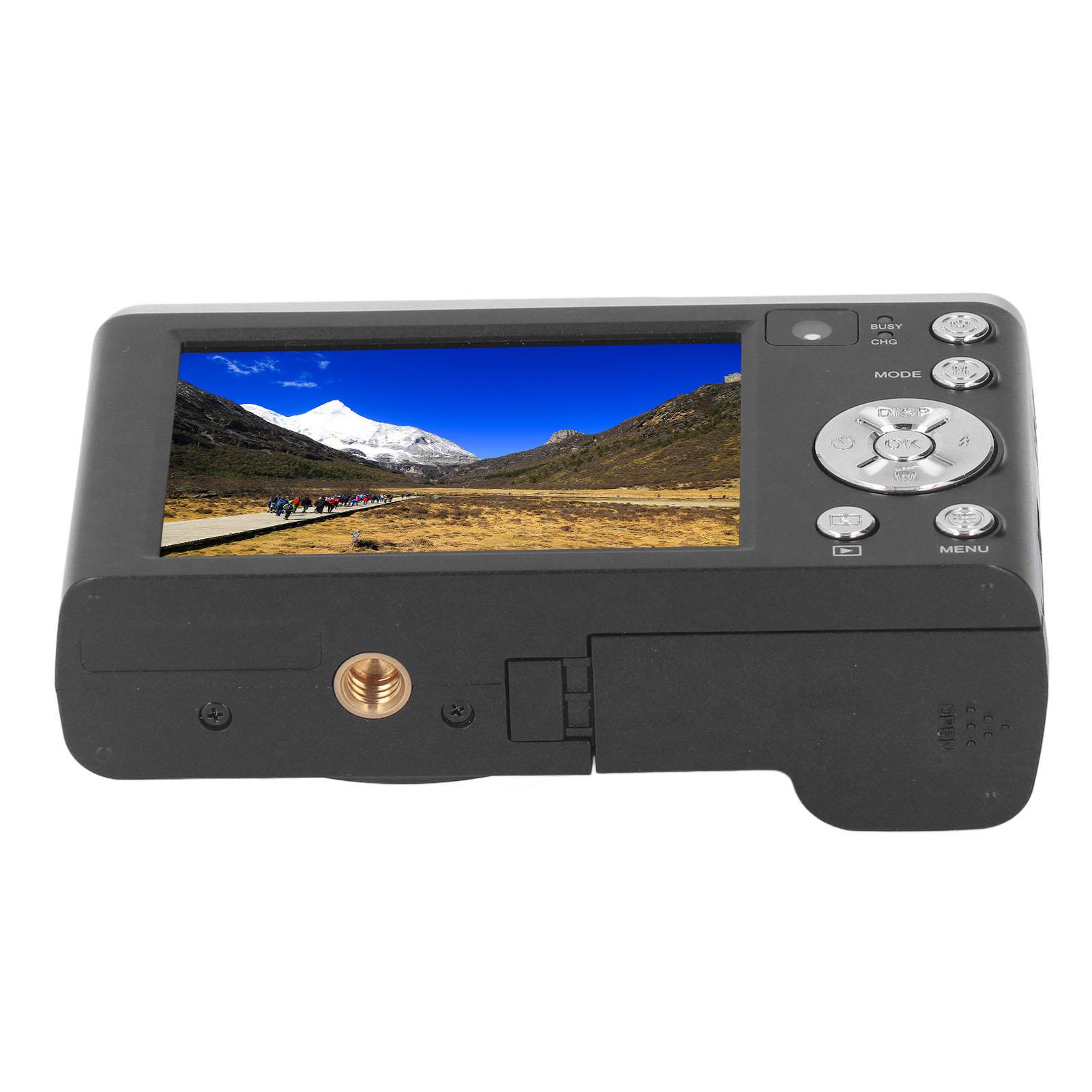 

44MP Digital Camera 2.8in IPS Touch Screen 5K Dual Lens 5X Optical Zoom Autofocus Compact Portable EU Plug