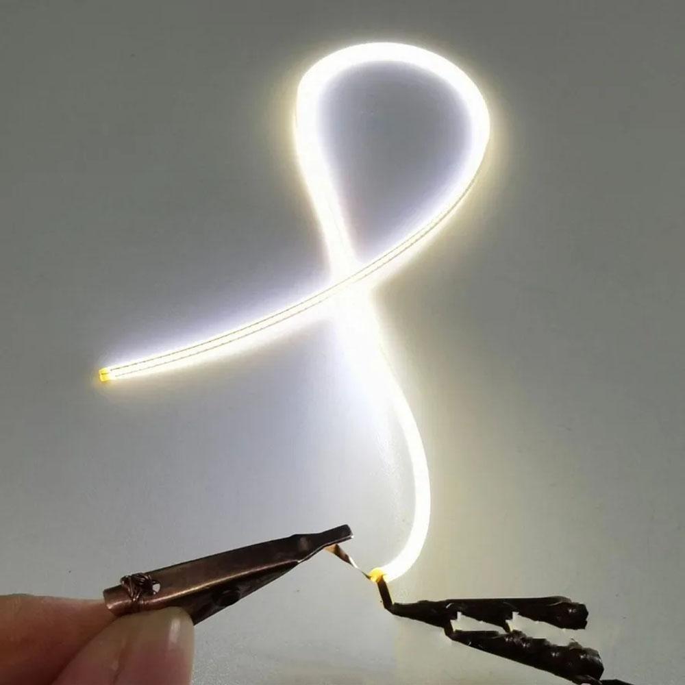 5 KS 3V COB dióda Ultra tenká flexibilná LED Rovnaký koniec Vlákno Špirálová žiarovka Retro Edisonova žiarovka Časti lampy Osvetľovacia lišta Dekorácia