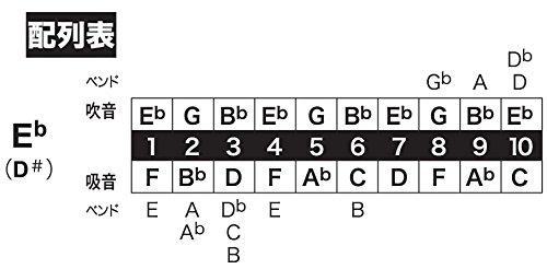 TOMBO 10 Děrová Harmonika Klíč Dur Boy 1710 E