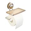 Bathroom Shelf Adhesive Wall Mount Space Efficient Storage Organizer for Towels Toiletries Toilet Paper Holder