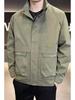 Trendy Men's Stand-Collar Padded Workwear Jacket - Warm, Loose, Versatile Autumn/Winter Outerwear