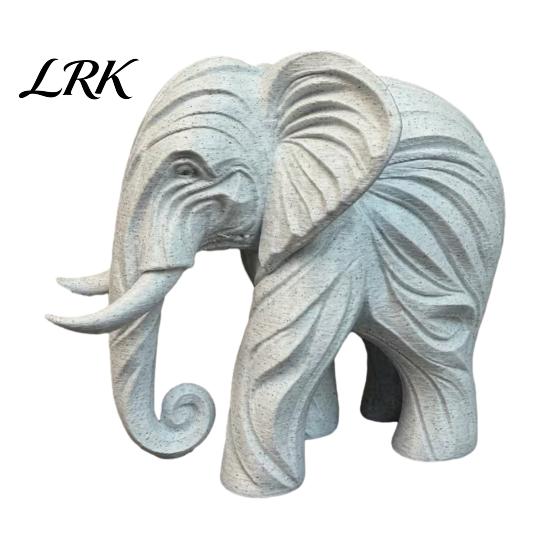 Modern Elephant Ornament 3D Printed Figurine, One-Piece Molding, Cute Simulated Figurine Model, Desktop for Home, Bookshelf Decoration Retro