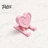 Ergonomic Phone Stand 3D Printed Heart Holder, Love Shape Mobile Stand, Cell Tablet Desk Mount, Valentine's Day Gift Holder