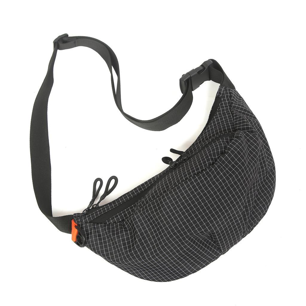 2025 new trendy plaid waterproof nylon dumpling bag women's leisure sports simple portable shoulder messenger bag men