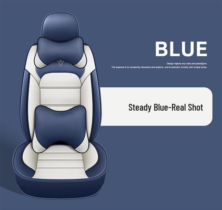 Universal Nappa Leather Car Seat Cover - Four Seasons, Full Coverage