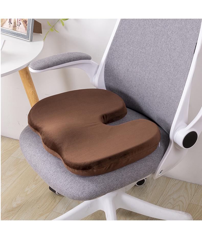 Thickened Memory Foam Seat Cushion for Long Sitting – Ideal for Students, Office Chairs, Dining Chairs, and Hip Protection.