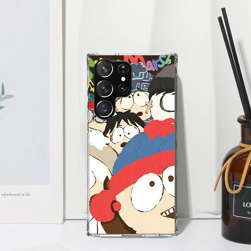 Cartoon S-South-Parkes Phone Case For Samsung Galaxy Note 20 Ultra 10 Plus 9 8 M11 M12 M21 M30S M32 M51 M52 J4 J6 + J8 Art Funda