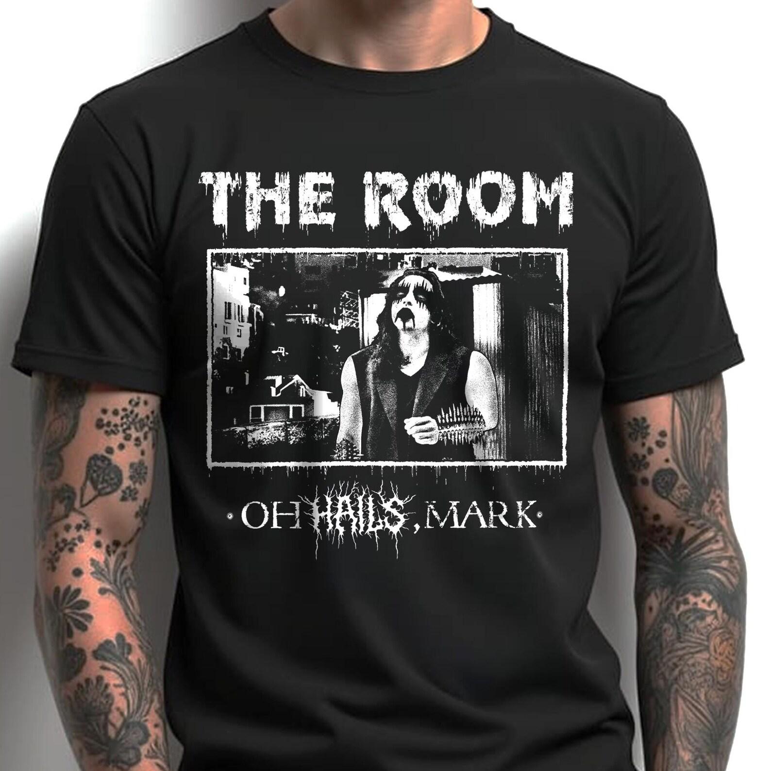 The Room Black Metal Meme T shirt - Funny Cult Classic Shirt - Tommy Wiseau with Corpsepaint Tee S