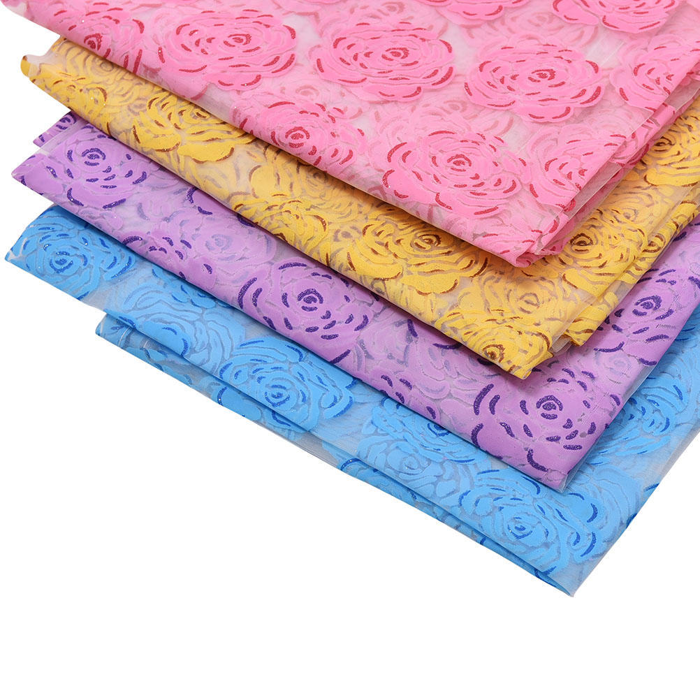 Rose Voile Blackout Curtains Living Room Window Curtains Tulle Sheer Curtains