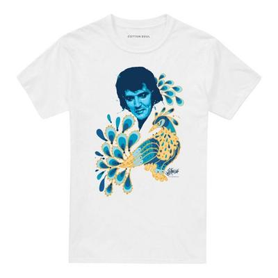 Elvis Presley Unisex Adult Peacock T-Shirt