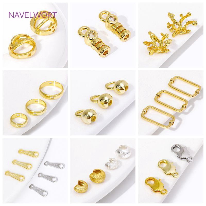 18K Vergoldetes Messing Mini Baum Blatt Blätter Charms Anhänger, Für Ohrringe Halskette Schmuckherstellung DIY Handgemachte Bastelware Großhandel
