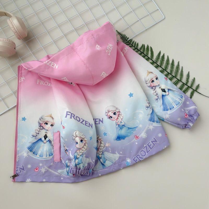 

Девичья весенне-осенняя ветровка с капюшоном - кардиган в корейском стиле 100 cm height фиолетовый/синий