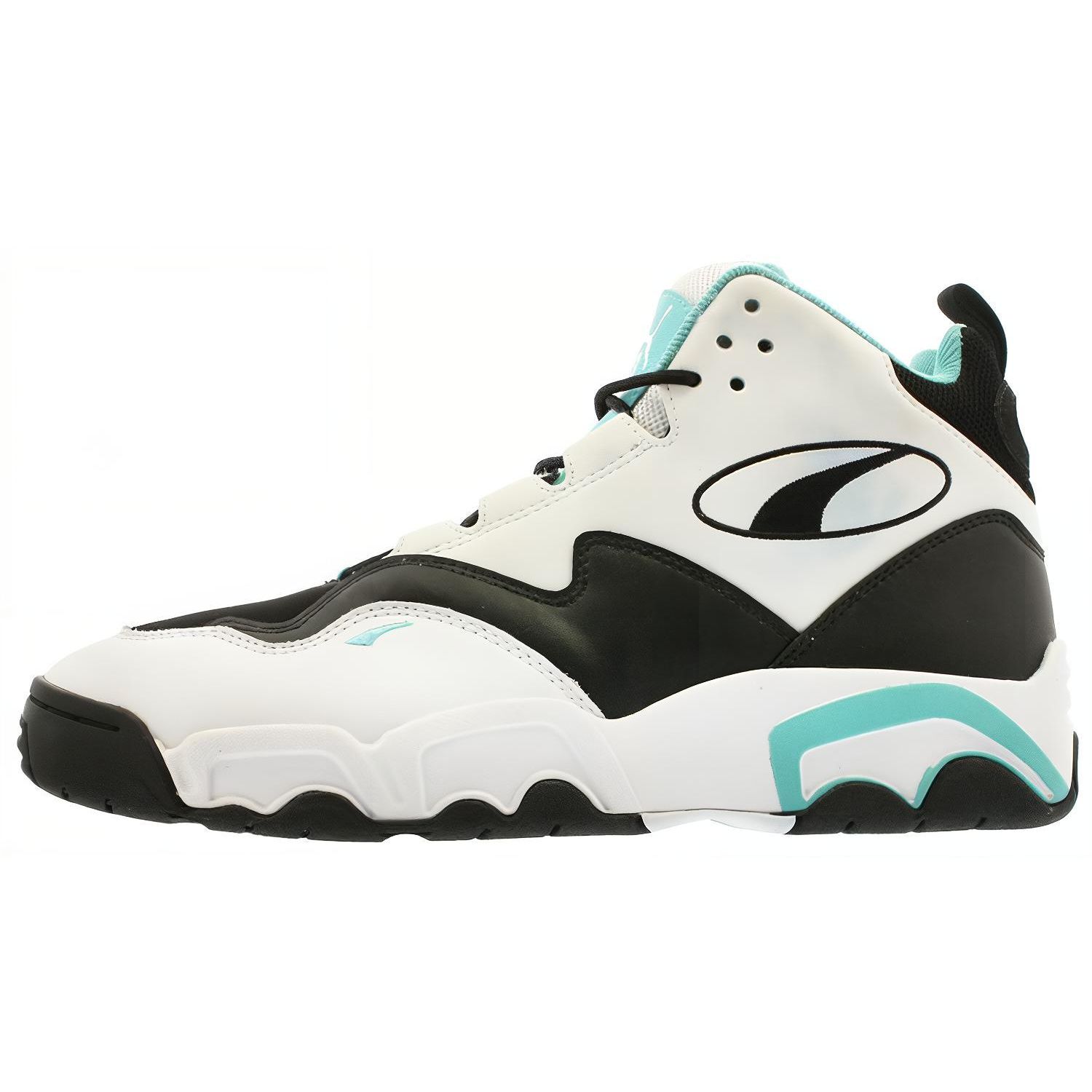 

Puma Источник Полувысокие Ретро Баскетбольные Кроссовки Унисекс Белые Синие Черные 369829-04 35.5