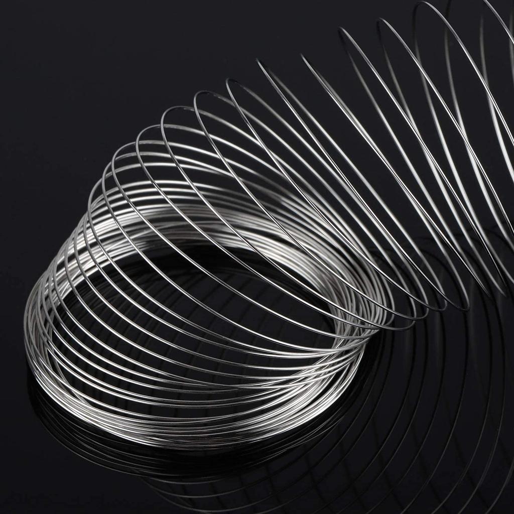 800 Loops Silver Memory Wire 22 Gauge Jewelry Wire Beading Wire for Jewelry Making, Rings, Necklace, Bracelet, DIY Crafting Wires
