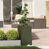 VidaXL Jardinière vert olive 40x80x80 cm acier, pot de fleurs, support de plantes, lit surélevé, support de jardinière, bac 860776