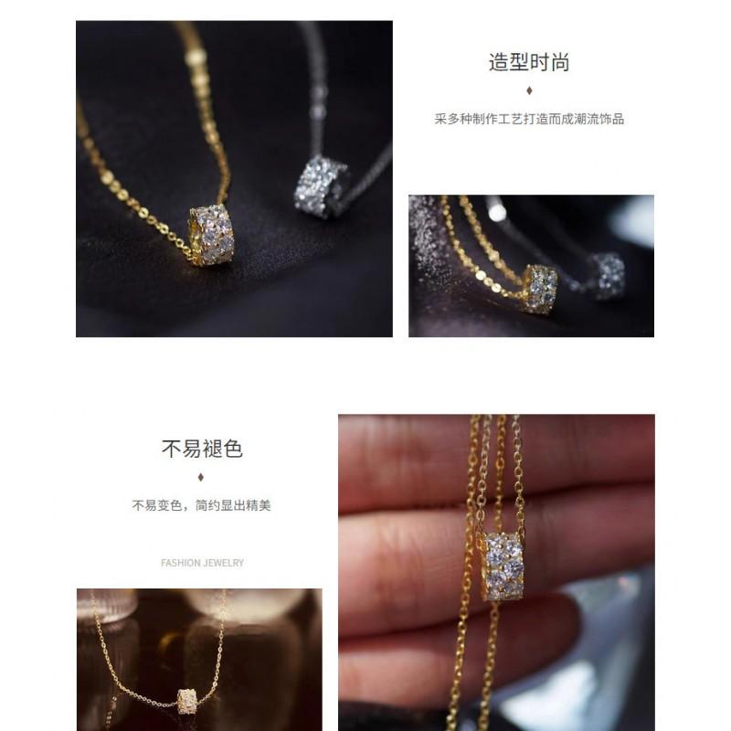 Womens Full Waist Necklace Delicate Versatile Luxury Kale Clavicle Chain