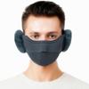 2-in-1 Fleece Winter Mask Breathable Riding Mask Thermal Earmuffs Mask  for Autumn and Winter