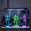 3D Printed Dancing Skeleton Aquarium Bubbler Plastic Movable Oxygen Skeleton  Halloween Decor