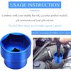 Oil Filter Socket 24mm / 36mm Reversible Fuel Filter Cap Remover and taller Assistant Compatible with 6.0L / 6.4L Ford Powerstroke Diesel