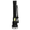 Outdoor Flashlight Super Bright Torch USB Rechargeable Zoomable Retractable Aluminium Alloy Shell Waterproof Flashlight for Camping Travel
