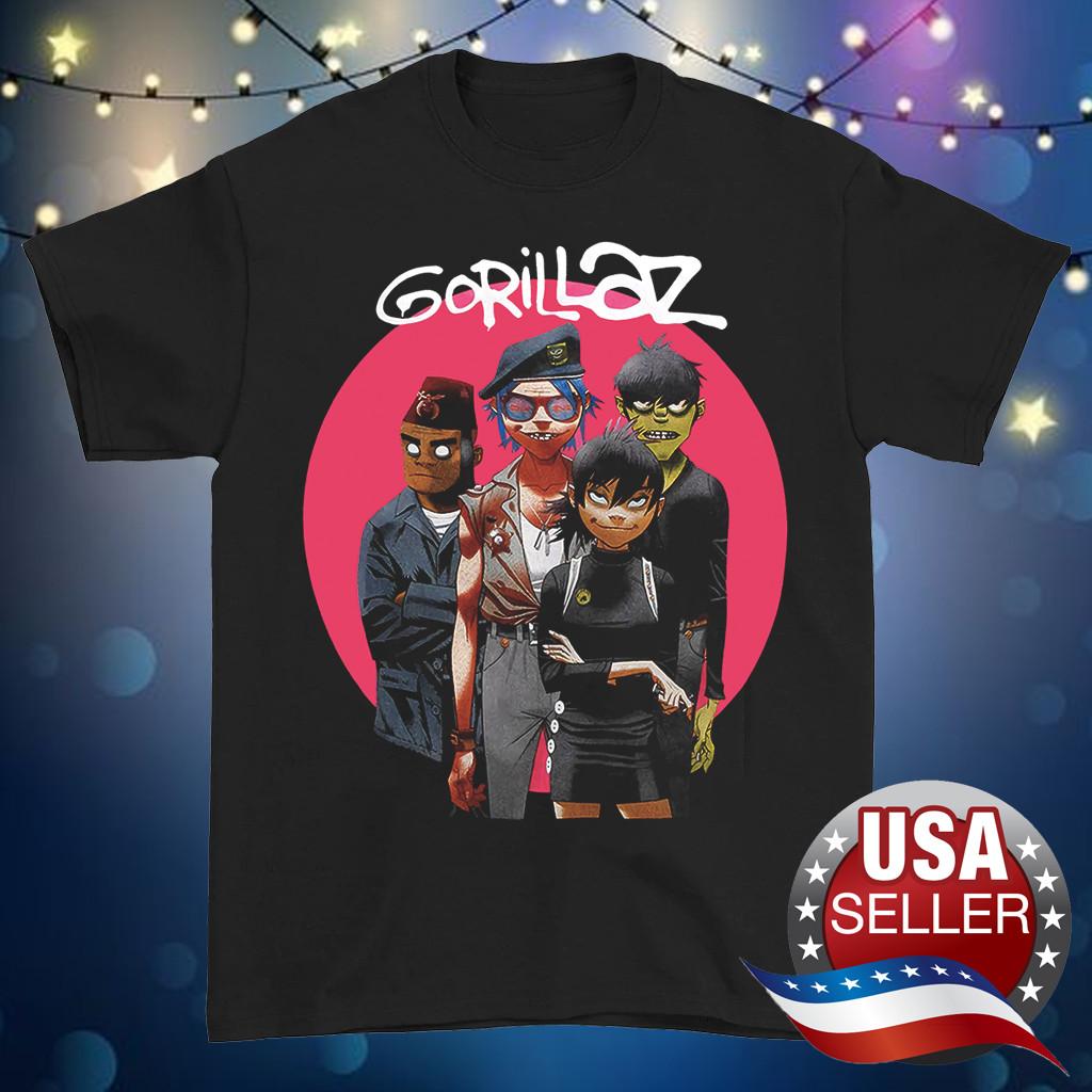 HOT NEW Gorillazzband graphic T-shirt Black Tee All Sizes 1F2799 S