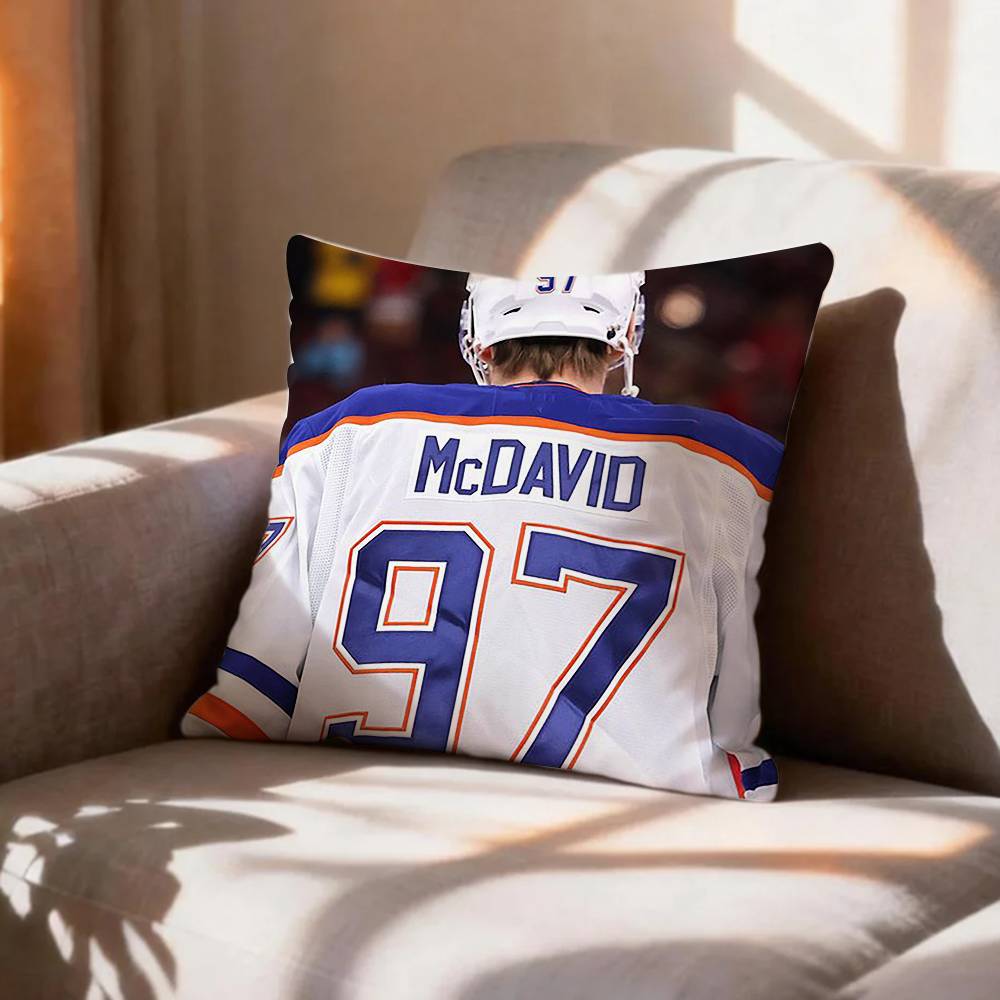 Ice HockeyConnor MMcDavid Pillow Case Pattern Printed Pillowcase For Living Room Sofa Cushion Cover
