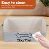 Pet Toy Box Dog Cat Toy Storage Basket Large Capacity Foldable Cotton linen Containers Pet Toys Food Organizing Boxes