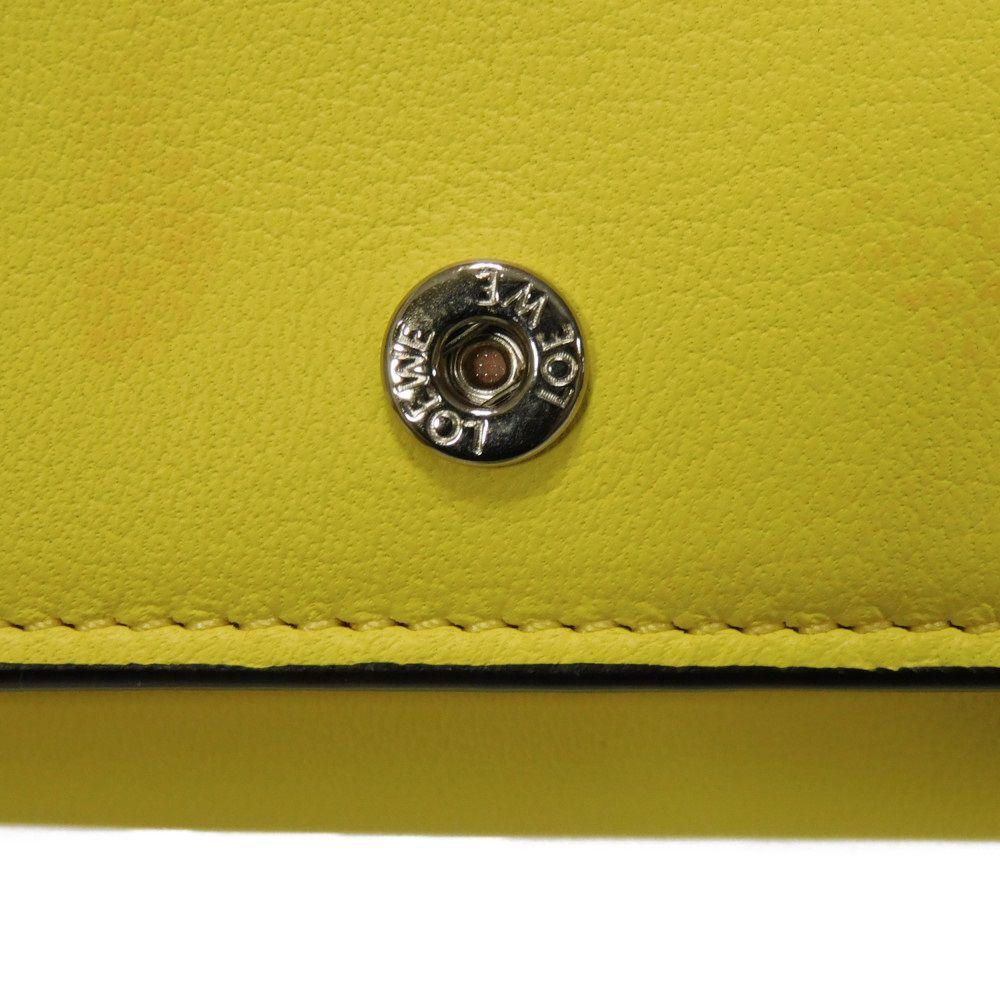 Used 12695 Cocktail Trifold Wallet C643TR2X13 7942 Anagram Lemon Stone Orange Paula's Ibiza Yellow Women's from Japan