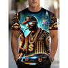 New Graphic T Shirts Funny Pattern Short Sleeve Summer Outdoor Fashion Round Neck Tops OverSize Loose Men Clothing