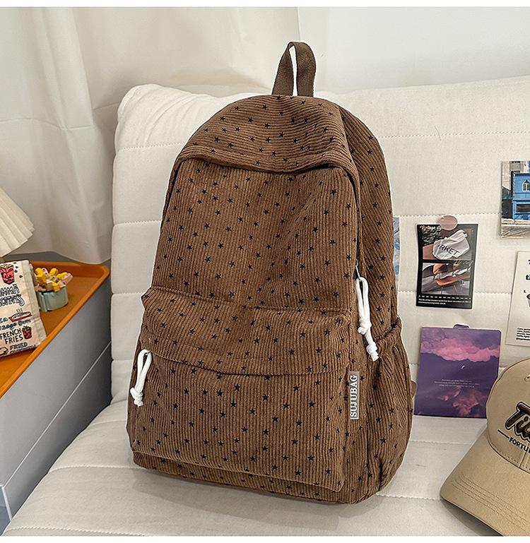 Schoolbag Japanese Ins Girl's Heart Bow School Bag, Junior and Senior High School Student Backpack Large Capacity Autumn and Winter Lightweight
