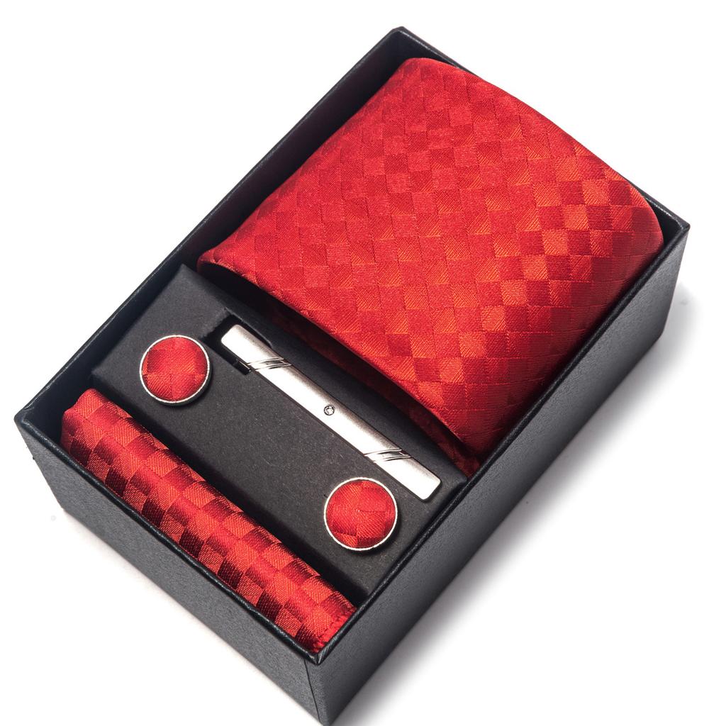 1200-Pin Men'S Tie Net Color Gift Box Tie Set Group Business Dress Wedding Tie Factory