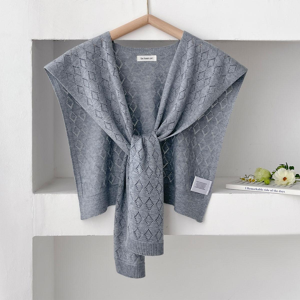 

Осенняя шаль крупной вязки, женская блузка на плечи, фальш-воротник, кейп, студенческий шарф, однотонный, защита шеи, шарф для женщин