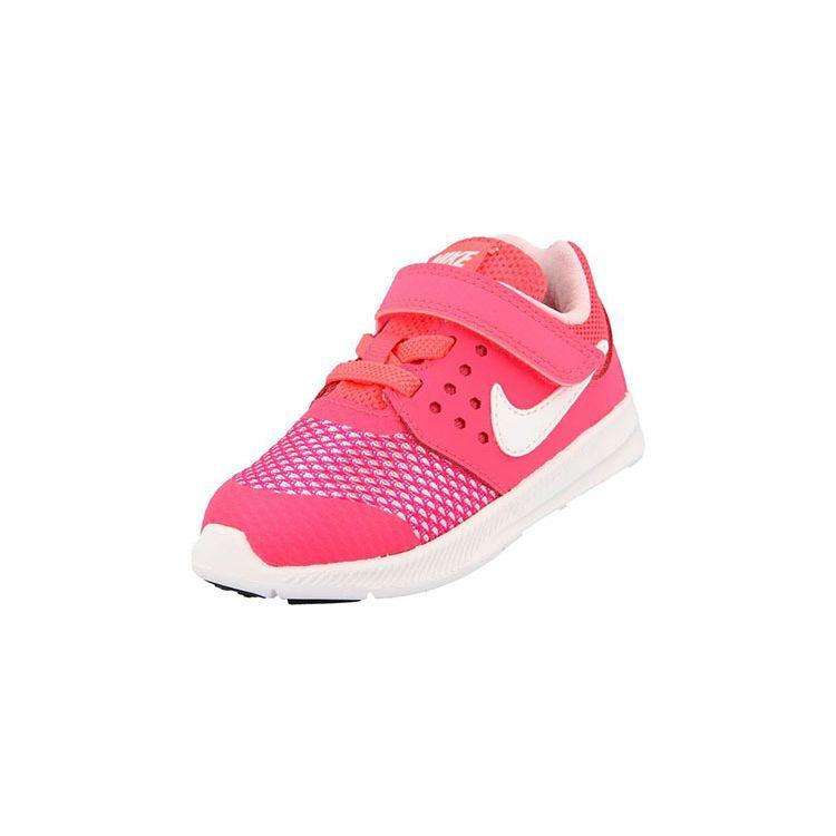 Nike Downshifter 7 Comfortable Casual Non-Slip Shock Absorbing Durable Breathable Lightweight Low-Top Walking Shoes Baby Shoes Pink White 869971-600