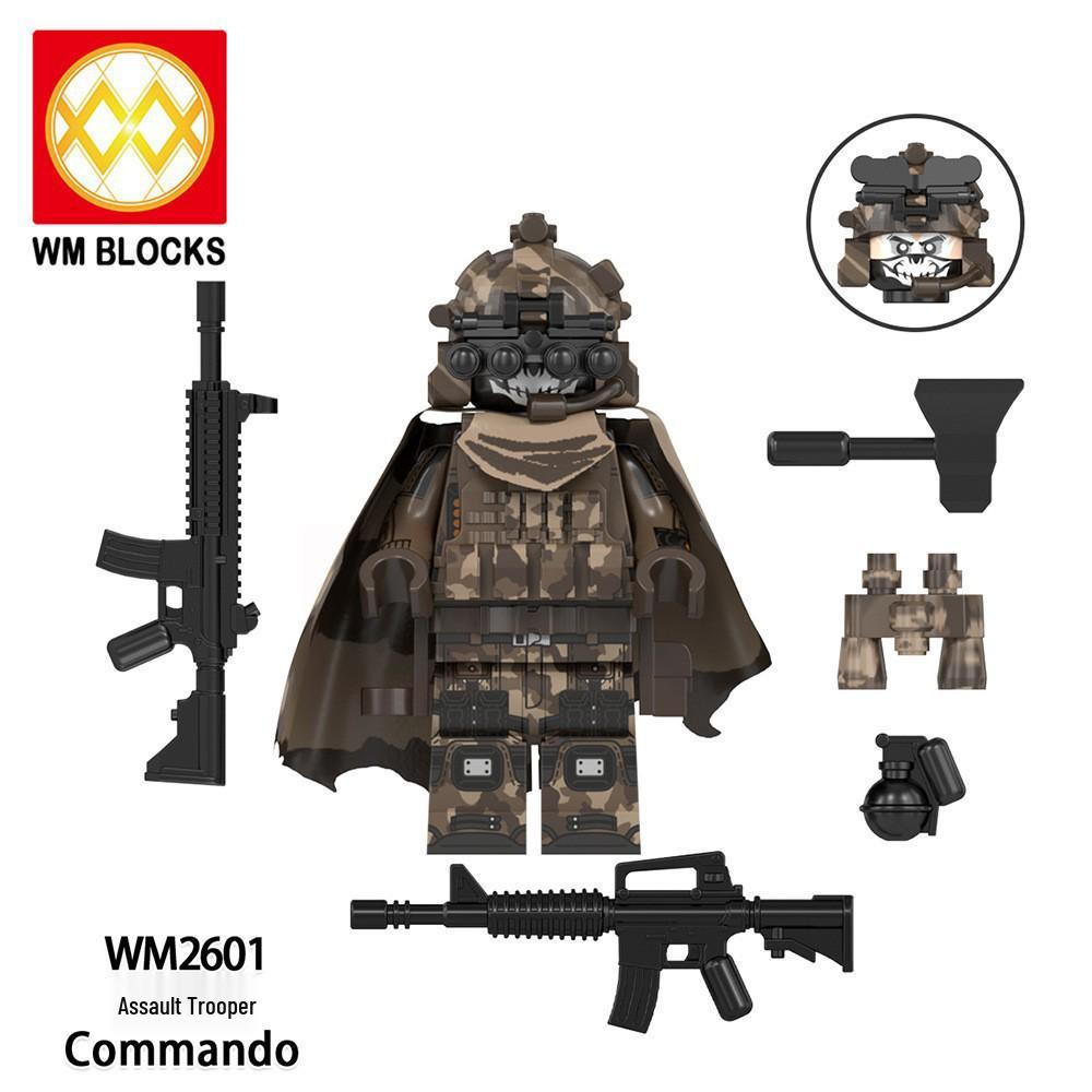 Military Special Forces Building Blocks Minifigures for Kids - WM6168 Series