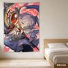 Frieren 3D Visual Anime Tapestry  Magical Elf Polyester Wall Hanging for Bedroom Dorm Anime Decor