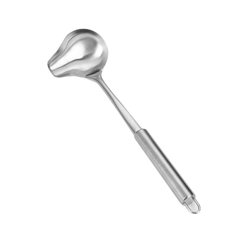 Creative 201 Stainless Steel Sauce and Soup Ladle with Slanted Spout and Duckbill Design Gloss