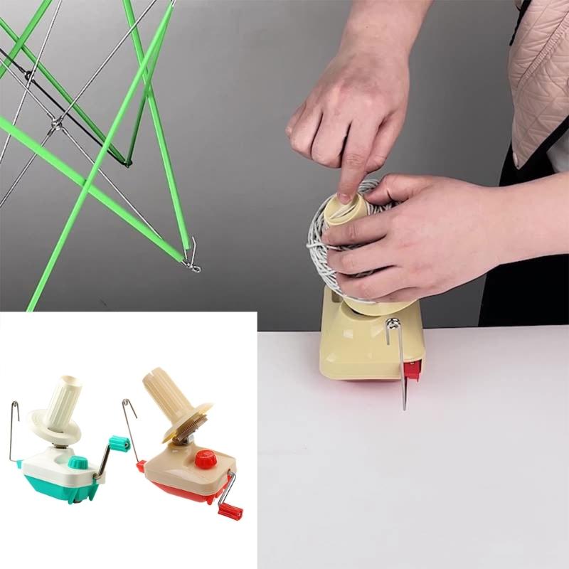 Hand Operated Wools Winder Tool for Crocheting Easy To Use Yarn Winder String Balls Winder Needlecraft Yarn Balls Winder