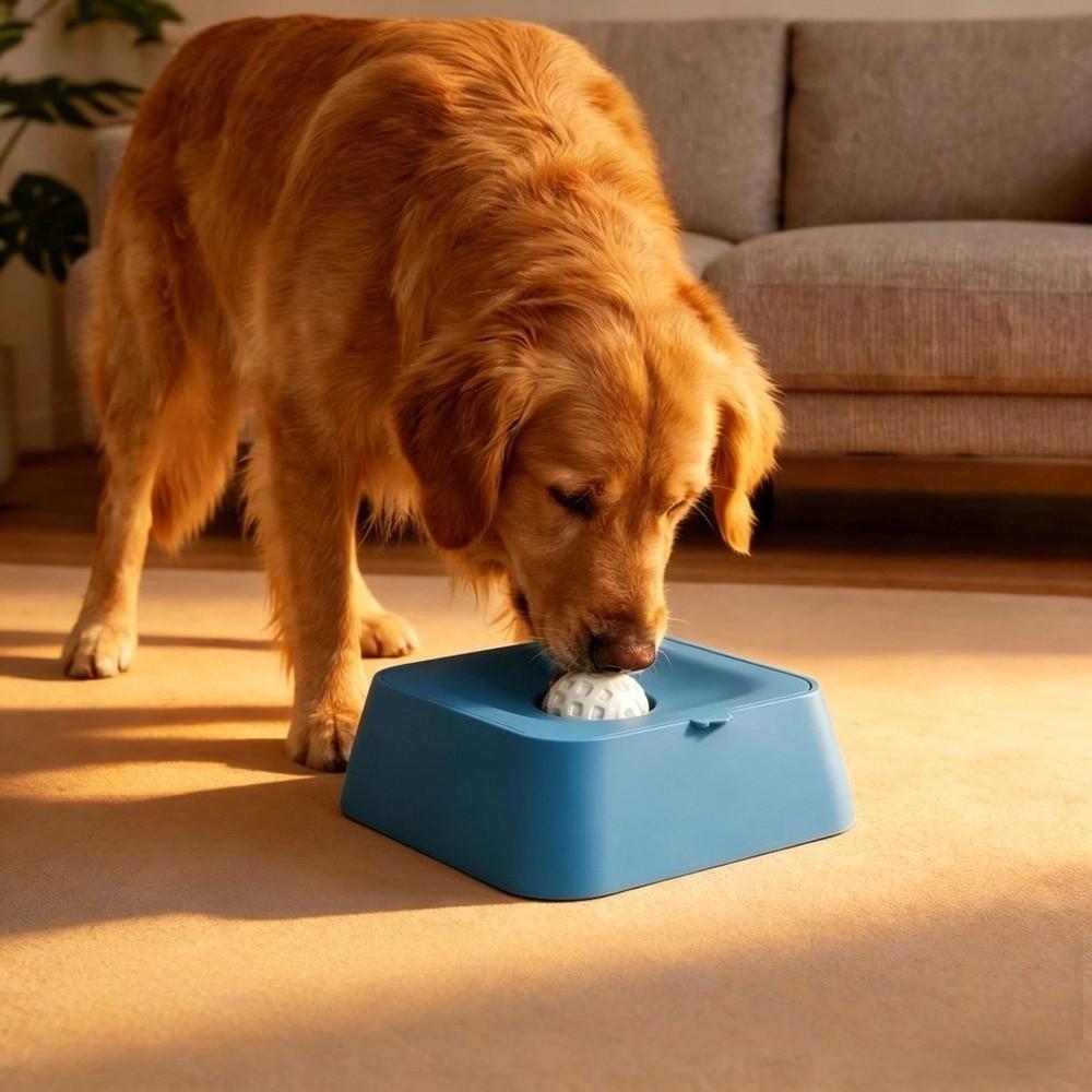 With Rolling Ball Dog Lick Bowl PP Material Pet Slow Feeder Upgrade Lick Ball Bowl for Dog Cats