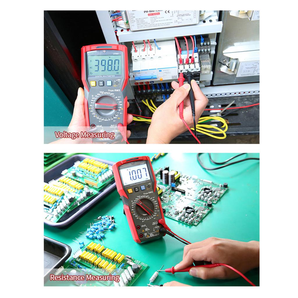UNI-T UT89X Digitalmultimeter, hohe Genauigkeit, tragbares Mini-Universalmessgerät, 6000 Zählungen, LCD-Display