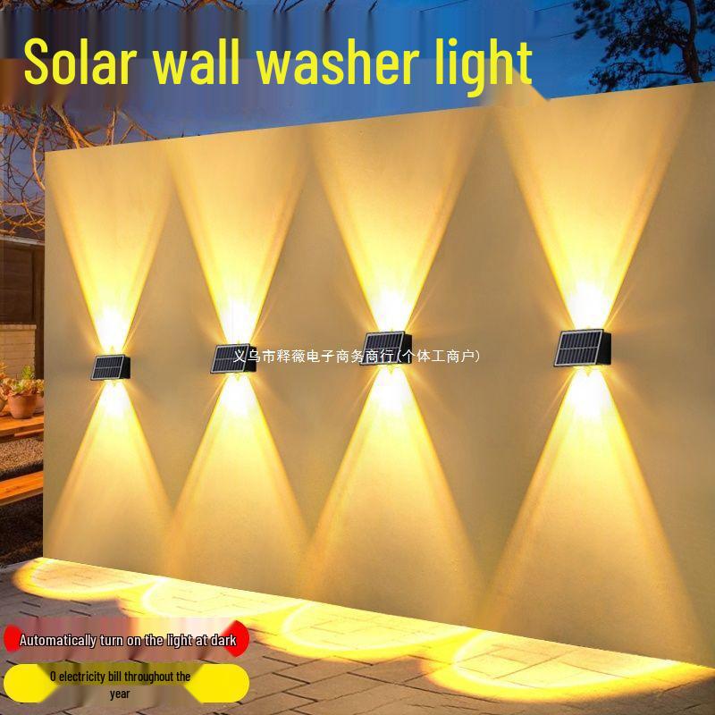 Solar Waterproof Courtyard Wall Light - Outdoor Luminous Fence and Landscape Spotlight