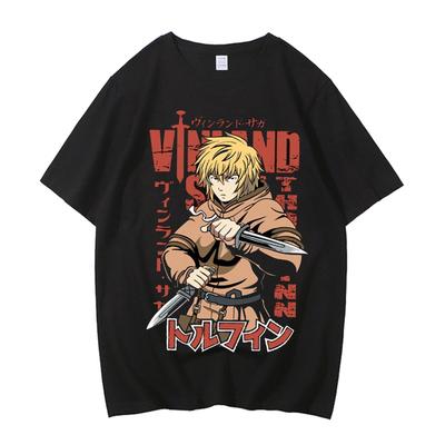 VINLAND SAGA Manga Graphic T-shirt Thorfinn  T Shirt Men Women Clothing High Quality Summer 100% Cotton Short Sleeve Tee