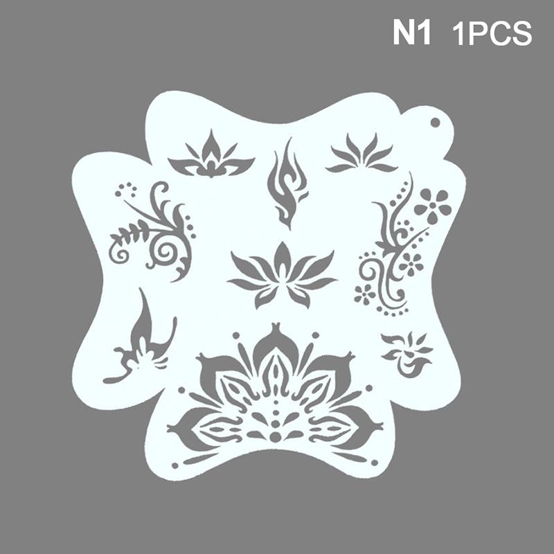 

Трафареты для боди-арта, штампы для фейс-арта, временные татуировки, многоразовые трафареты, пластик